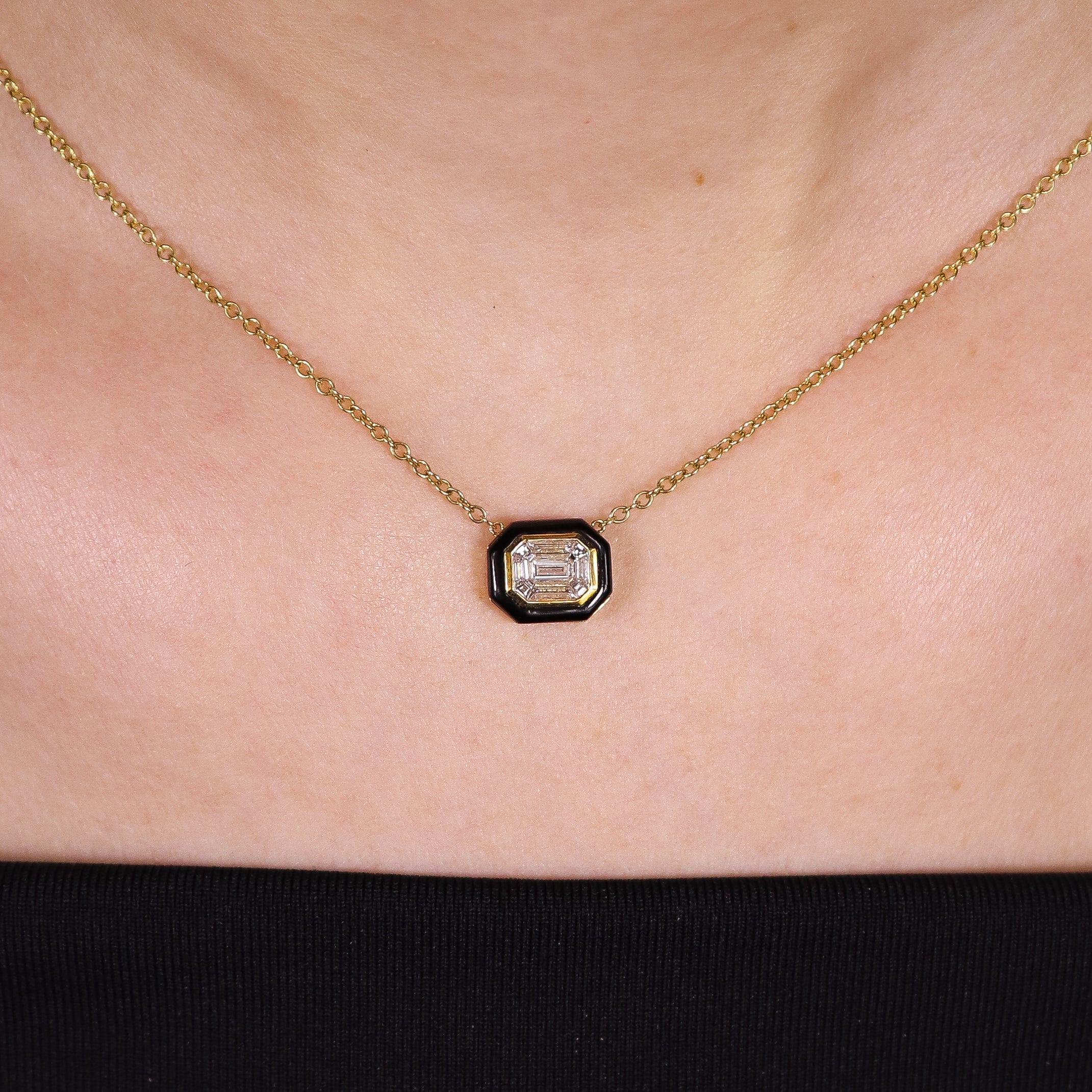 Black Velvet Diamond Pendant