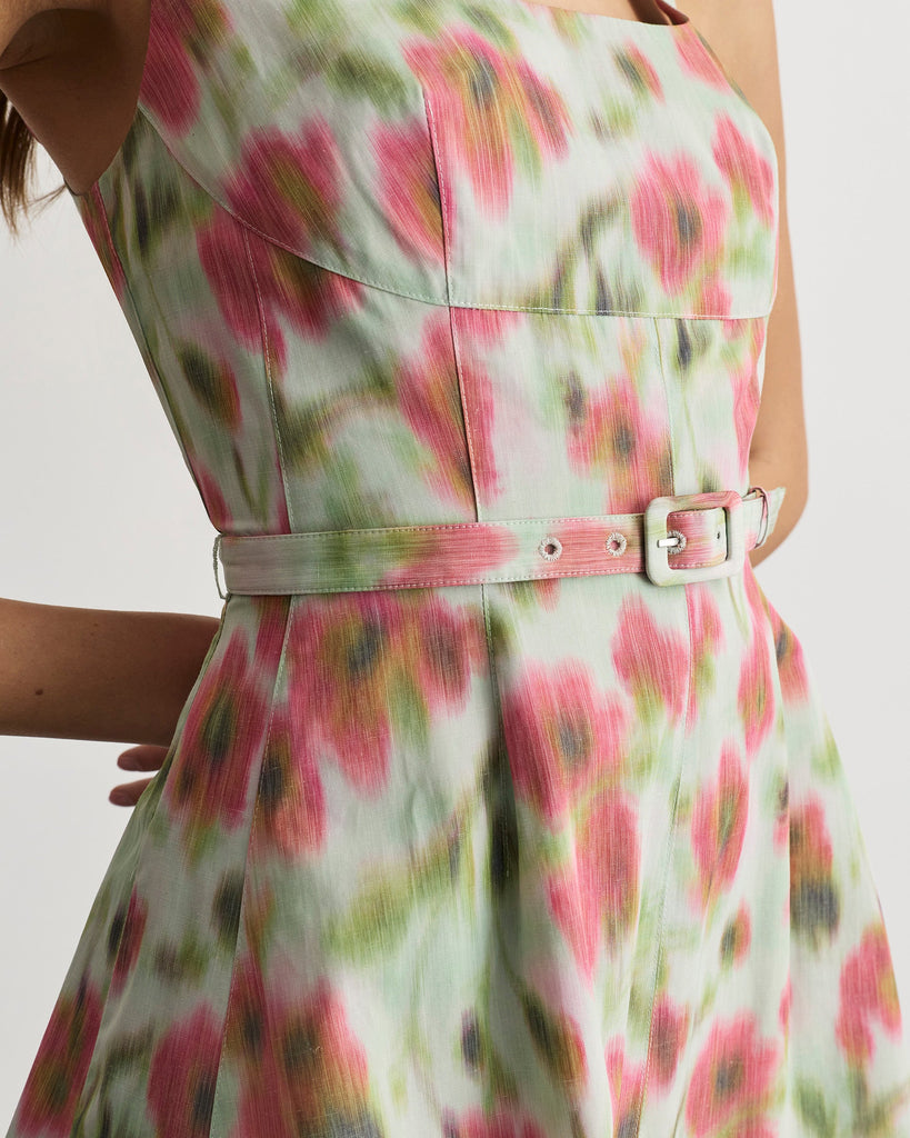 Paige Dress in Pistachio Multi