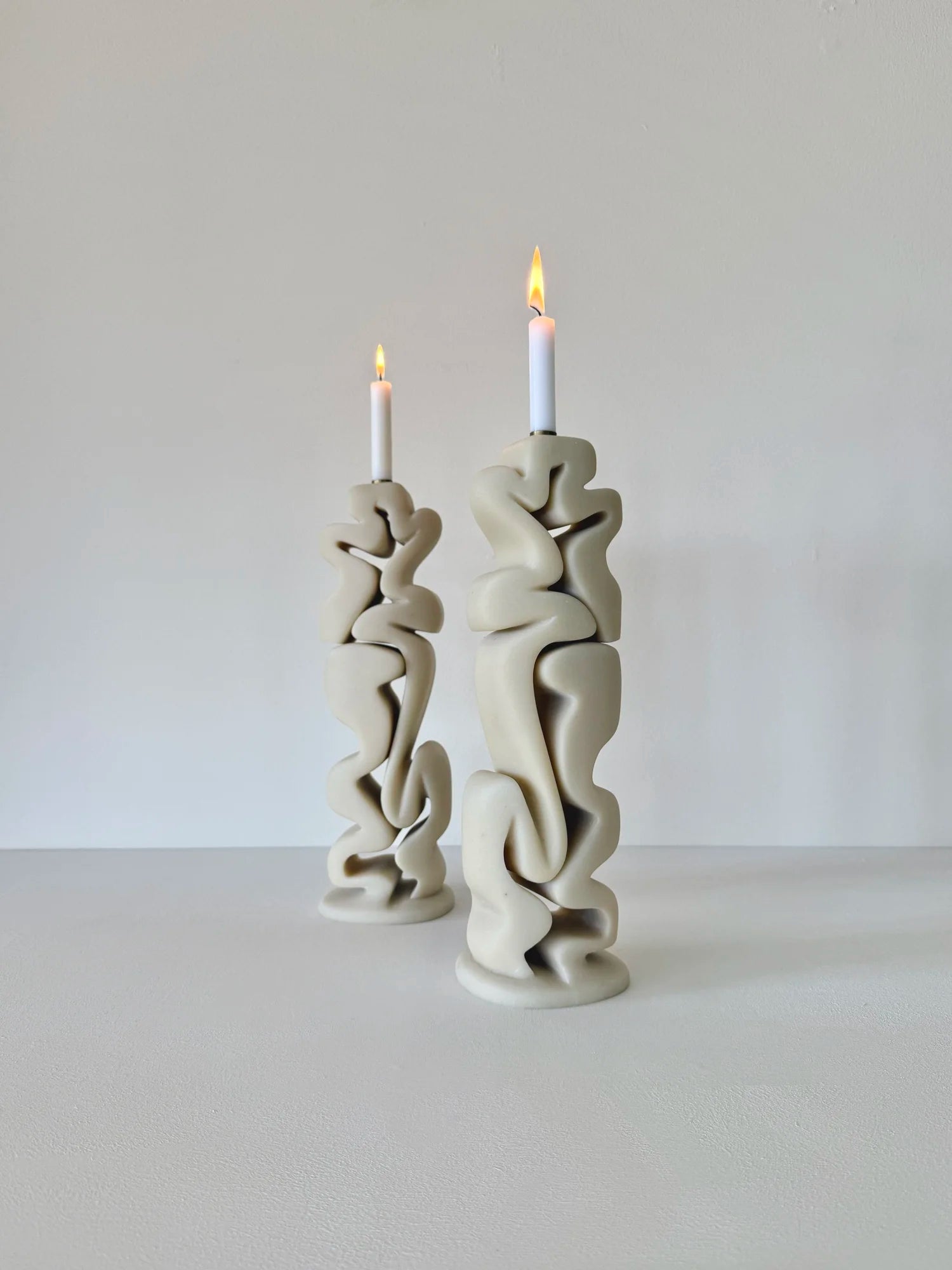 candleholders pair shabbath