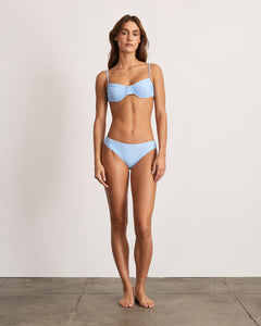 Orelia Bikini Bottom in Vista Blue