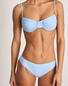 Orelia Bikini Bottom in Vista Blue