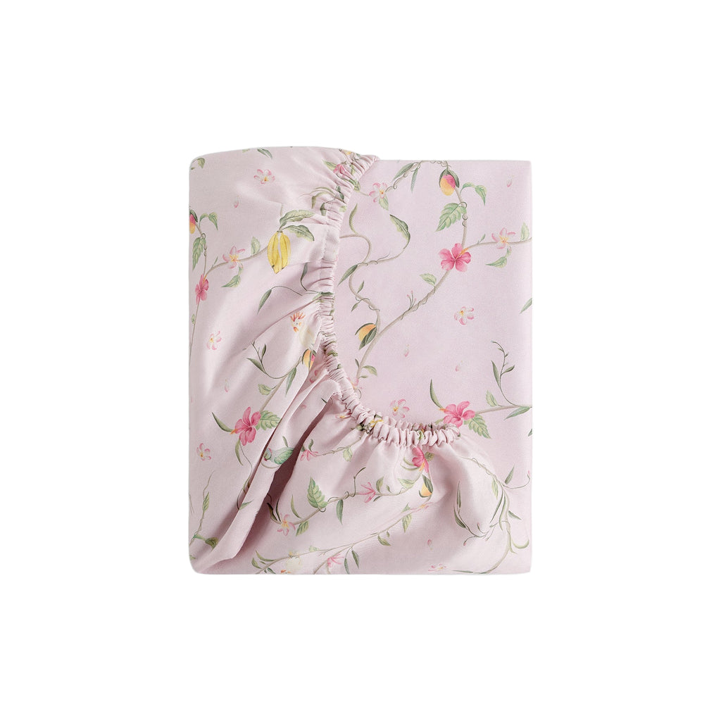 Dreaming of Paradise Crib Sheet folded