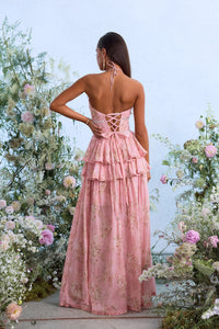 The Payton Dress in Light Pink Tapestry Rose