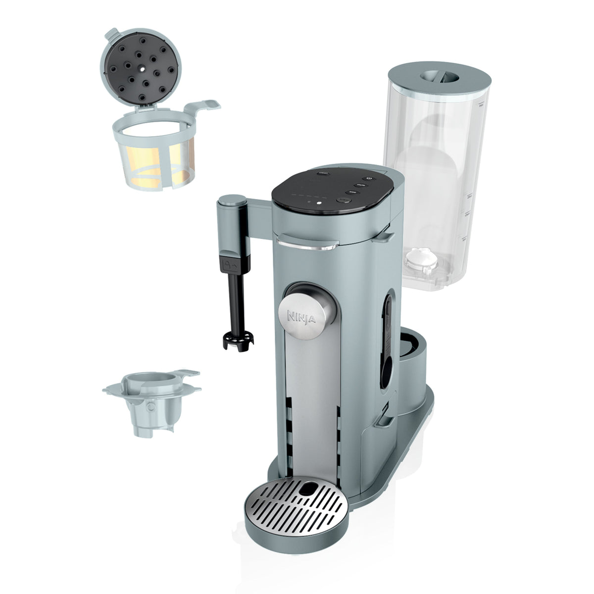 Single-Serve Pods & Grounds Specialty Coffee Maker in Glacier Blue