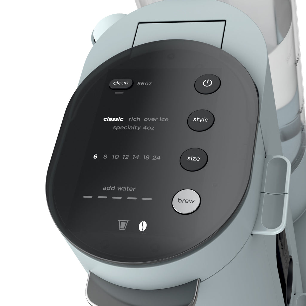 Single-Serve Pods & Grounds Specialty Coffee Maker in Glacier Blue