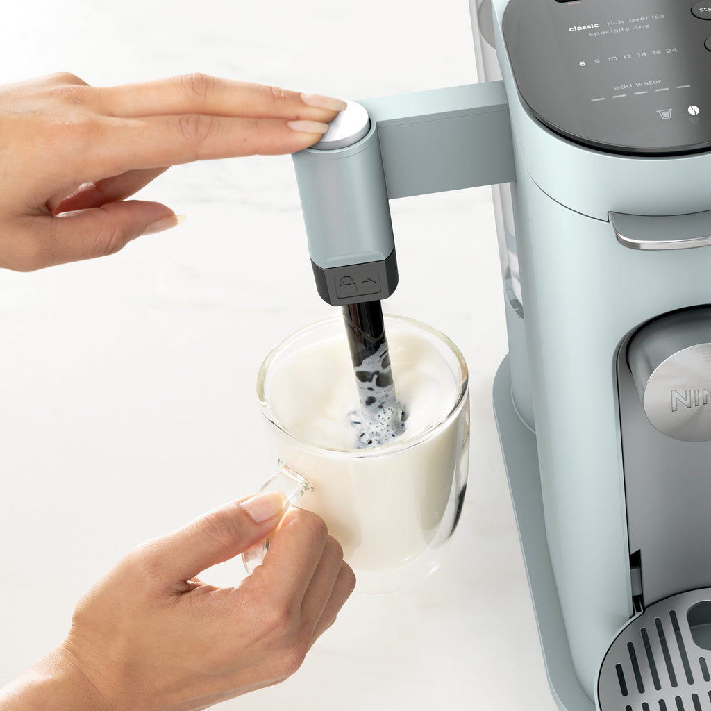 Single-Serve Pods & Grounds Specialty Coffee Maker in Glacier Blue