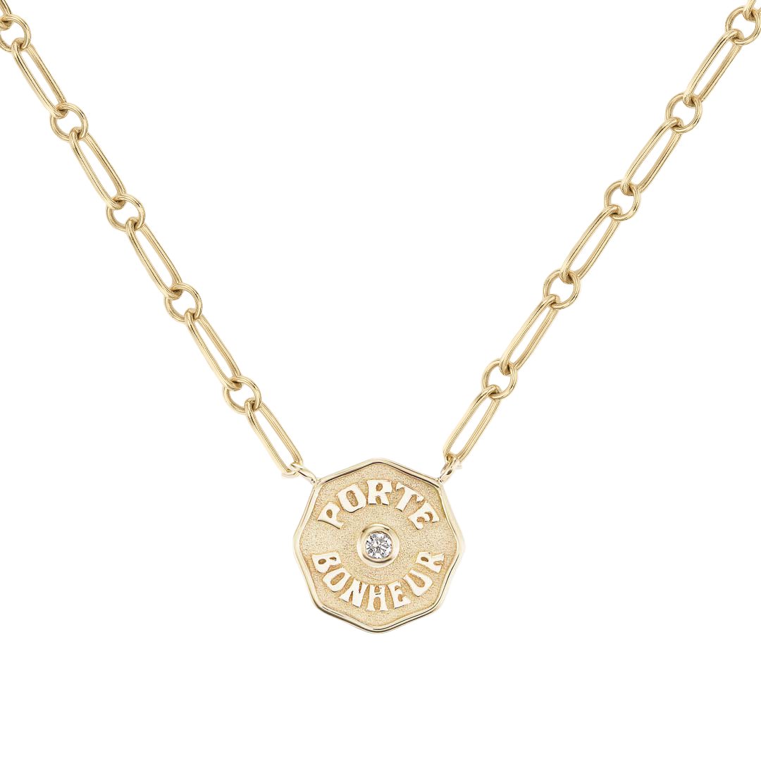 Petite PB Multi Link Necklace White Diamond