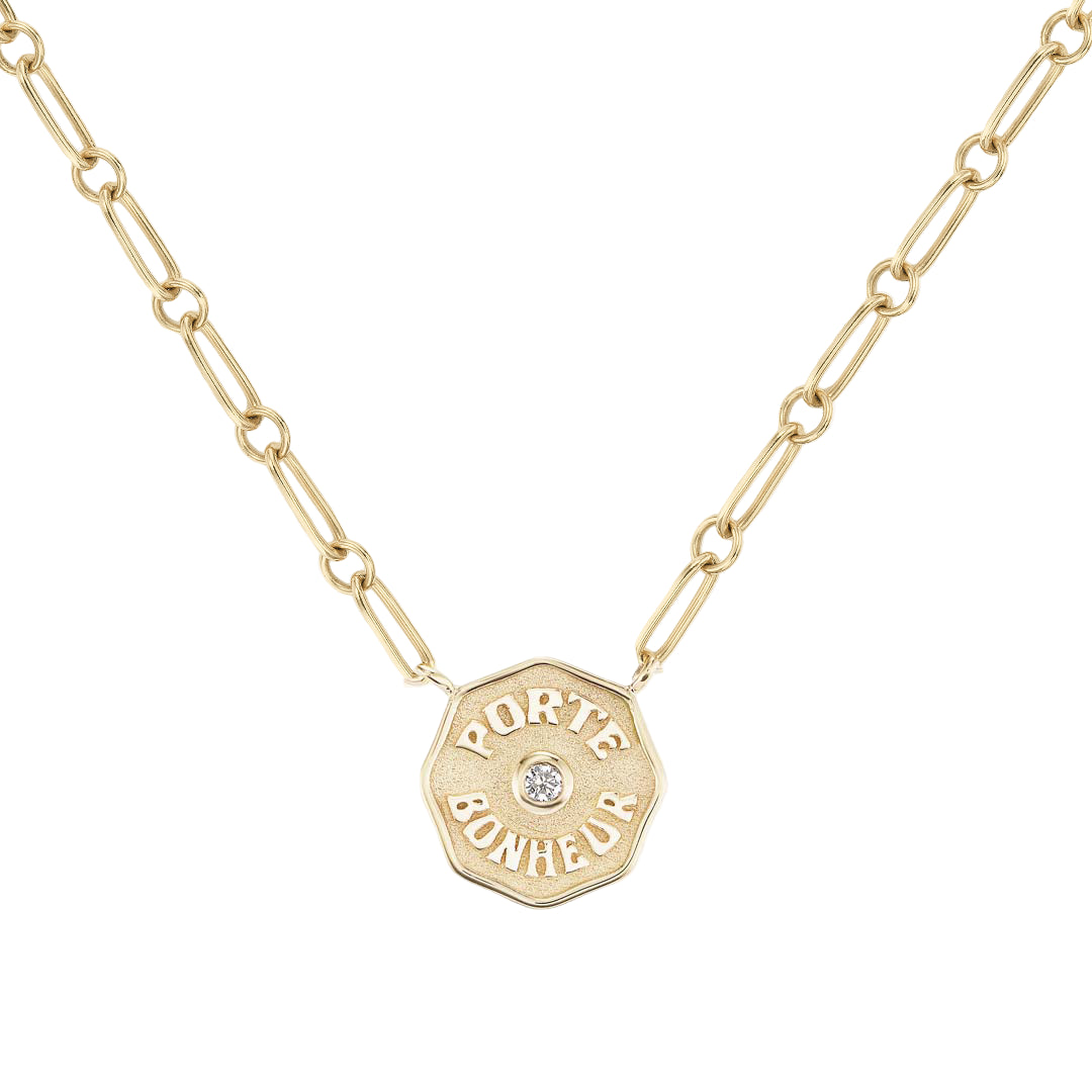 Petite PB Multi Link Necklace White Diamond