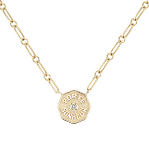 Petite PB Multi Link Necklace White Diamond
