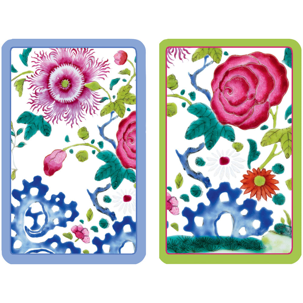Floral Porcelain Playing Cards, 2 Decks Included