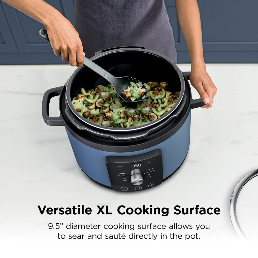 Ninja HyperHeat 9-in-1 6.5qt Electric Pressure Cooker w/ SimpliServe, Blue Macaron
