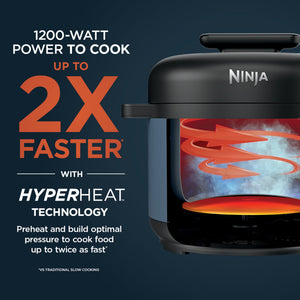 Ninja HyperHeat 9-in-1 6.5qt Electric Pressure Cooker w/ SimpliServe, Blue Macaron