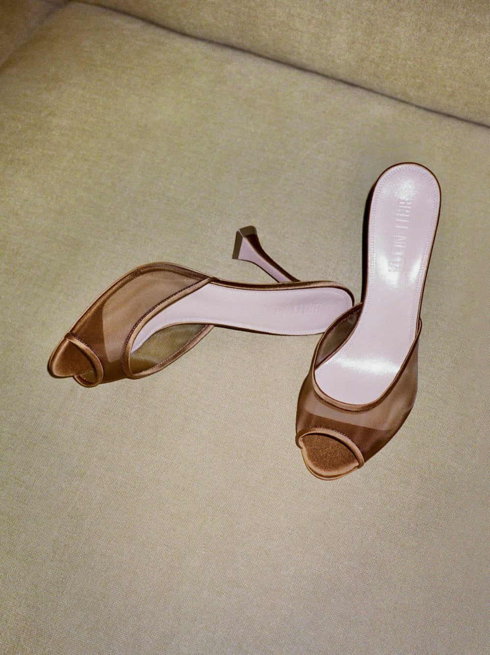 Giada Mule in Copper Satin