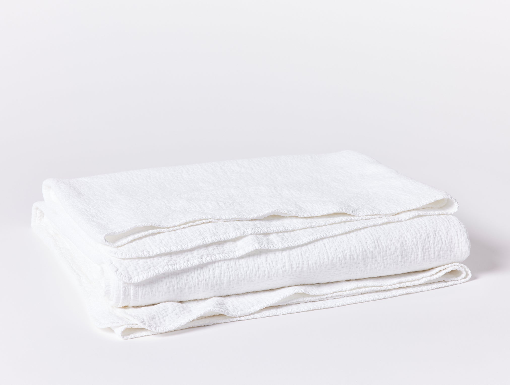 Cascade Organic Matelasse Coverlet