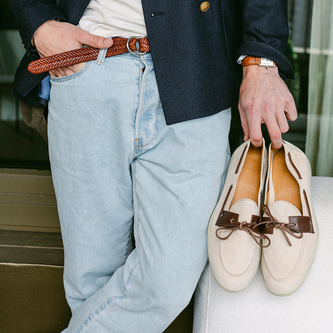 Men's Sandstone Suede Barca Yacht Loafer