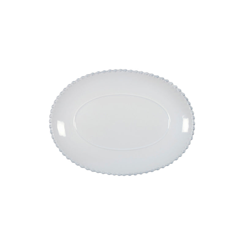 Pearl Collection Oval Platter 13" in White