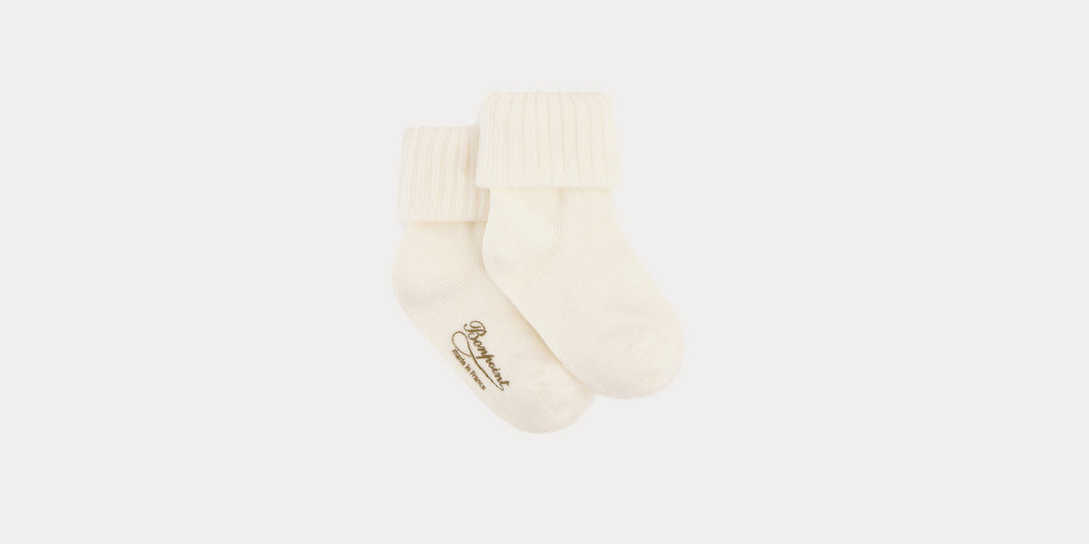 Babies' socks milk white Size 3M