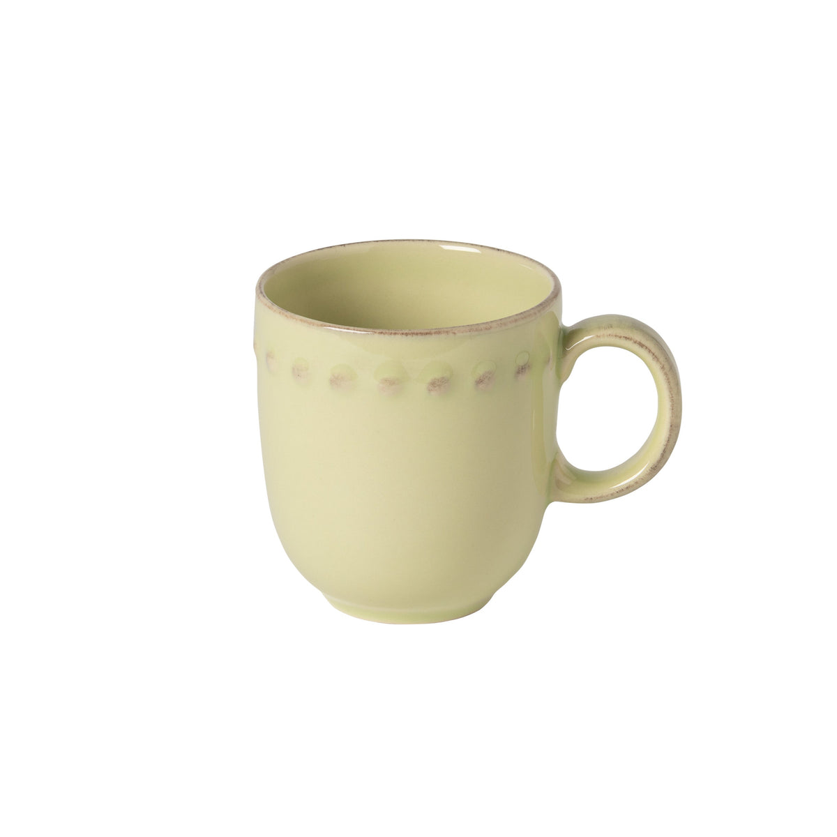 Pearl Collection Mugs in Lilly Green, Set of 6