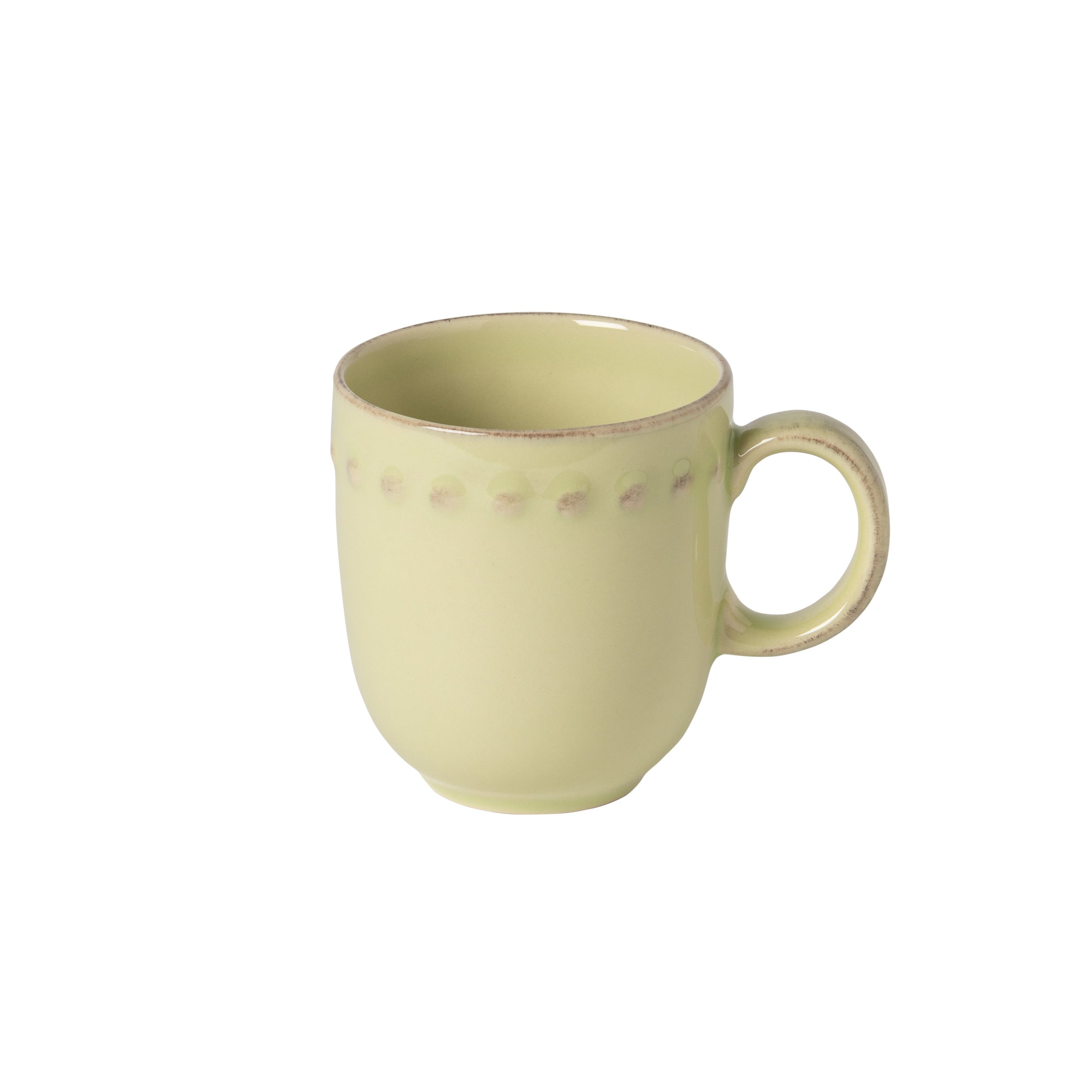 Pearl Collection Mugs in Lilly Green, Set of 6