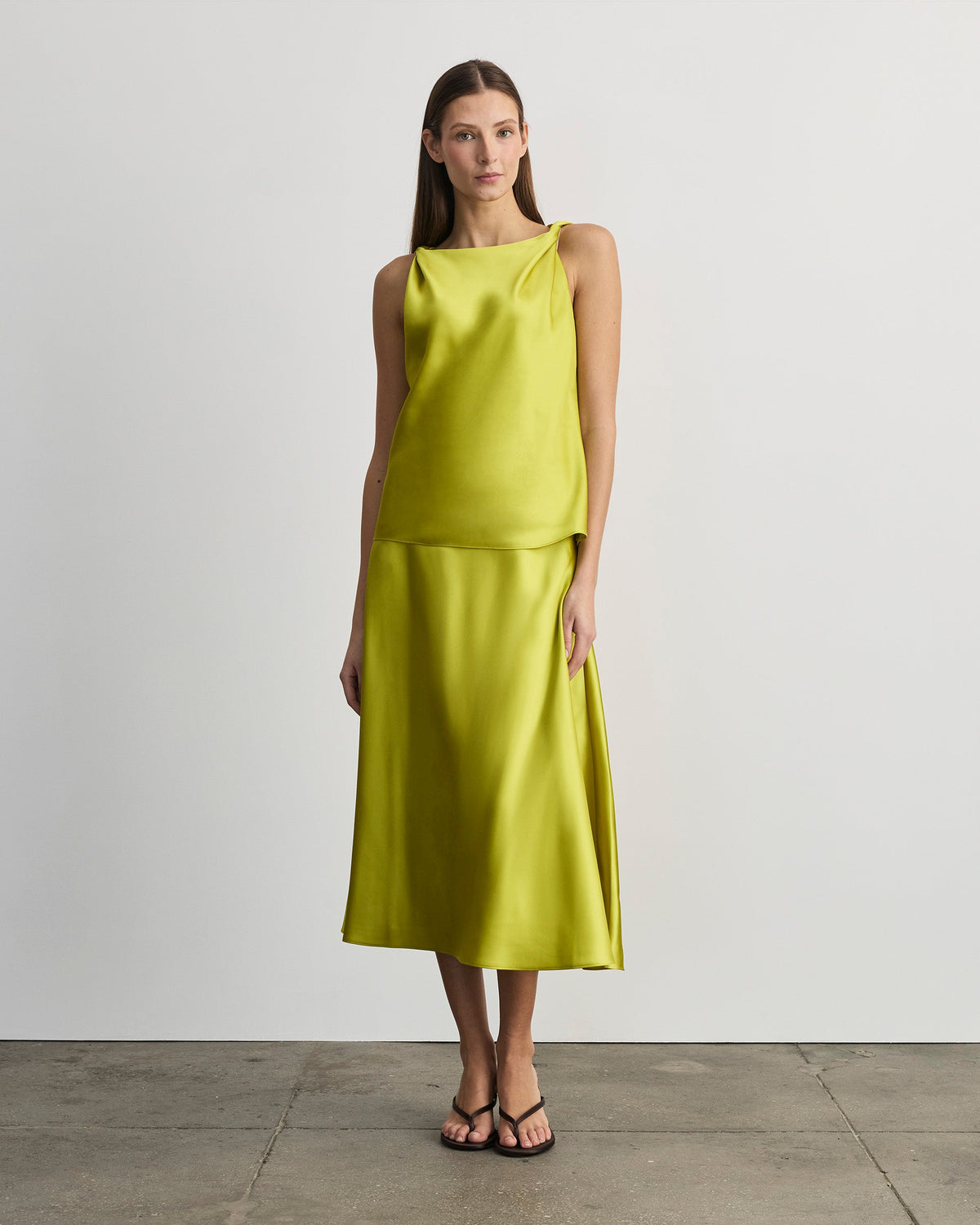 Penny Top in Chartreuse