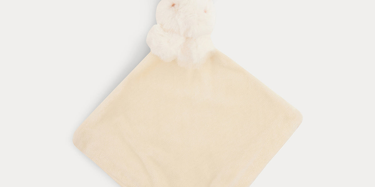 Bonpoint Baby Faux Fur Rabbit Toy milk white