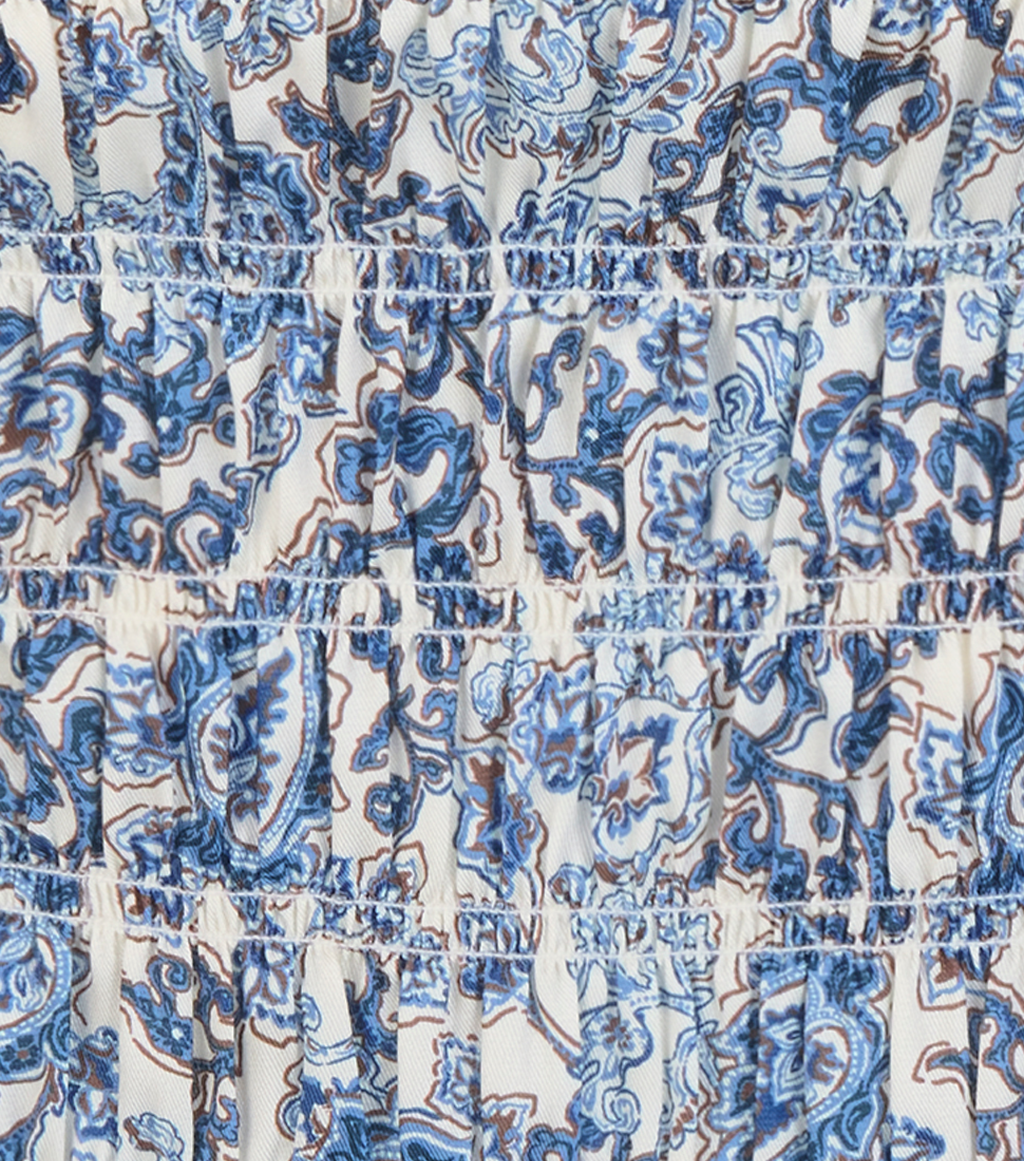 The Phoebe Nap Top in Chedworth Paisley Blue