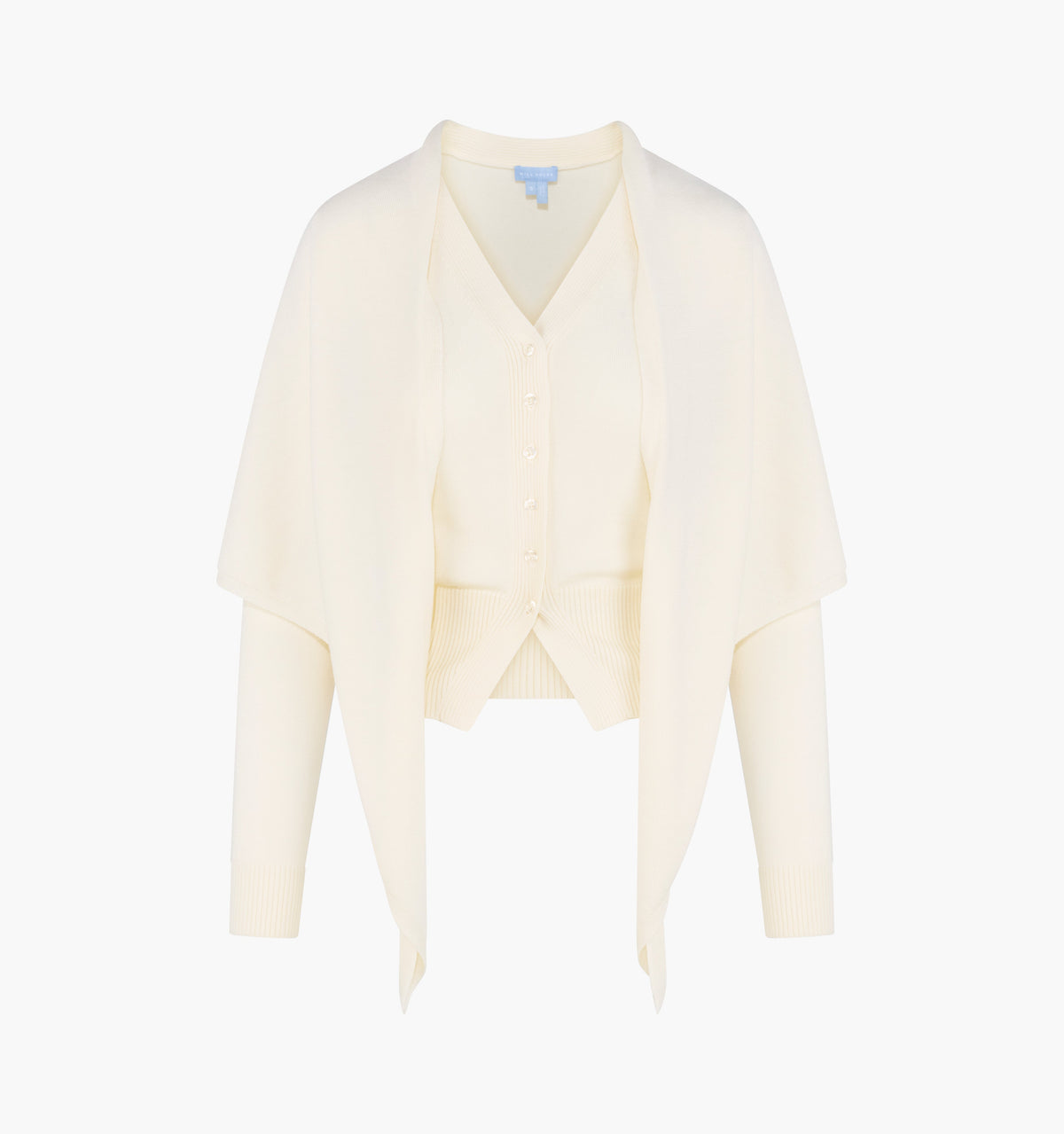 The Amal Cardigan in Antique White