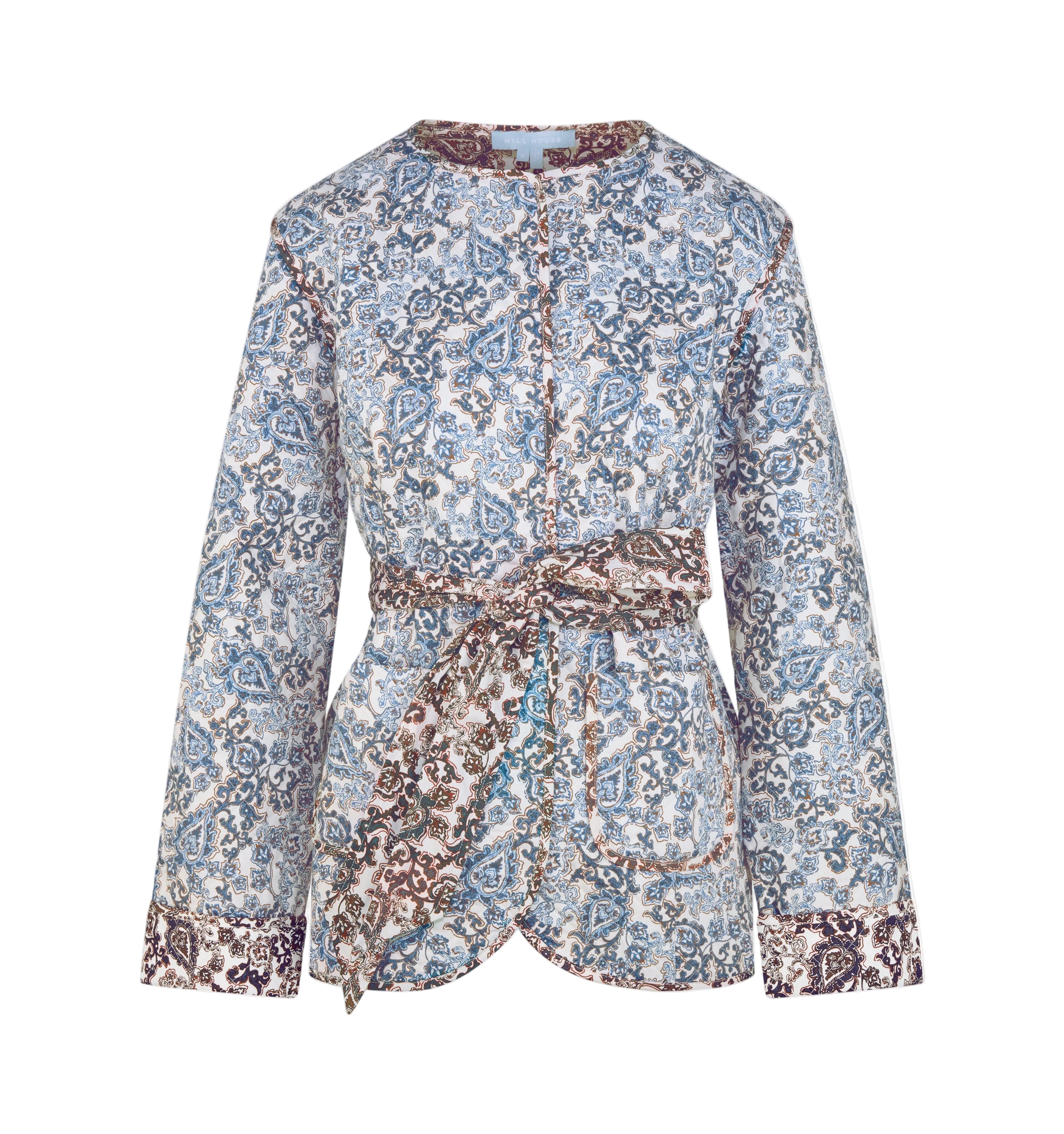 The Aspen Jacket in Chedworth Paisley Blue