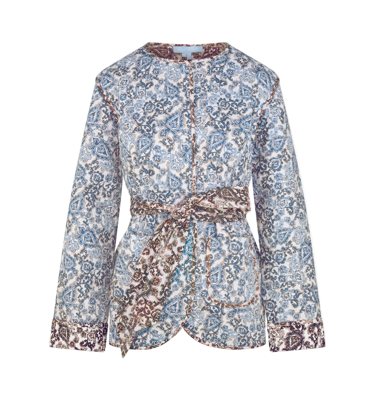 The Aspen Jacket in Chedworth Paisley Blue