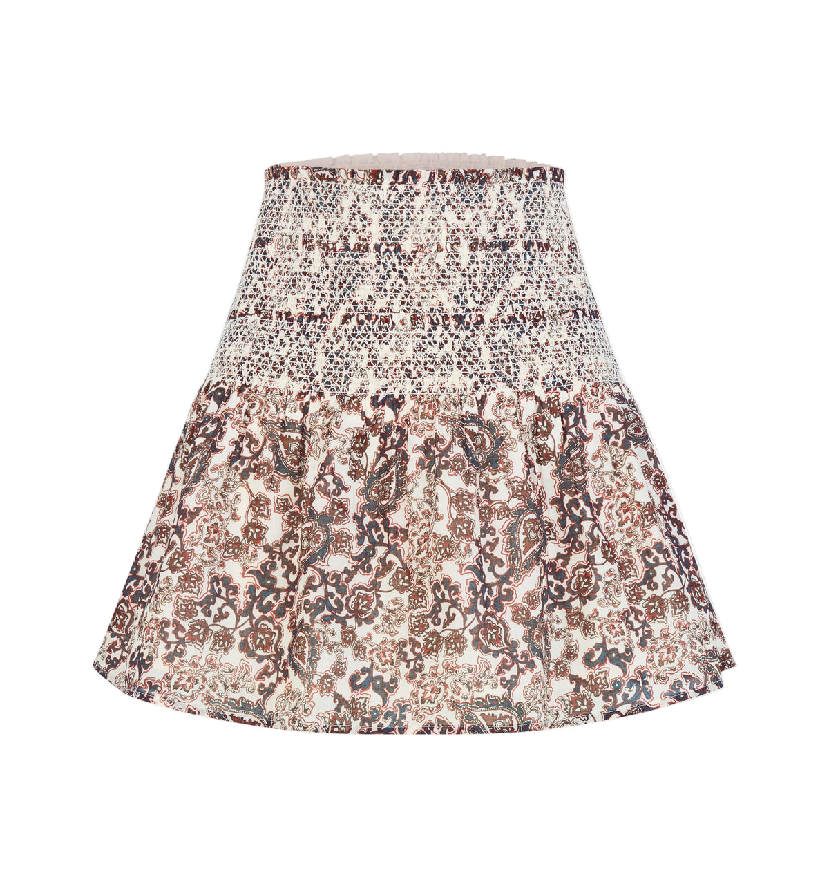 The Brixley Nap Skirt in Chedworth Paisley Brown