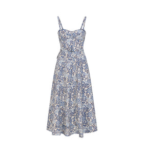 The Fiona Dress in Chedworth Paisley Blue