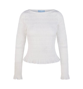 The Lexi Nap Top in Antique White