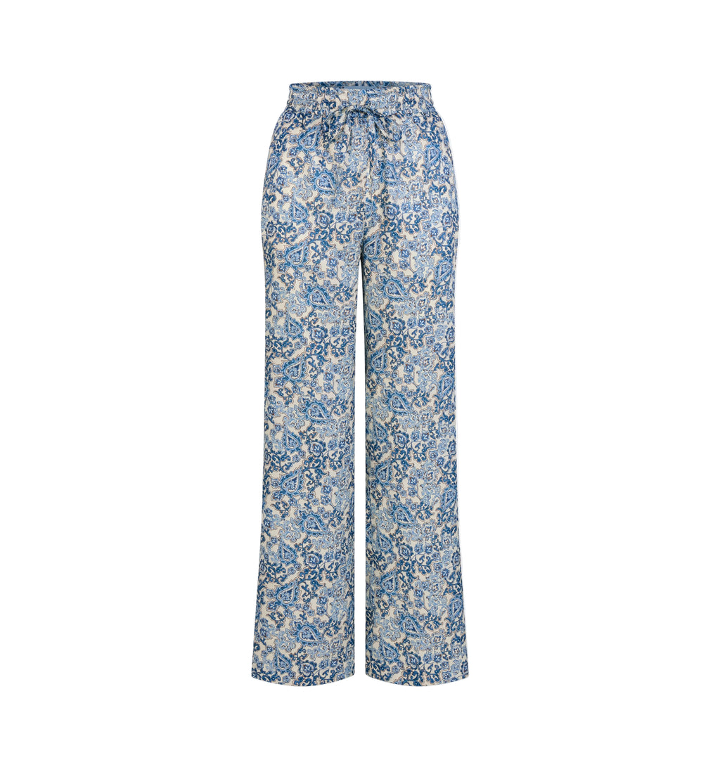 The Maxime Pant in Chedworth Paisley Blue