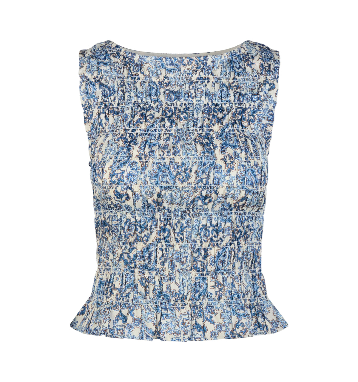 The Phoebe Nap Top in Chedworth Paisley Blue