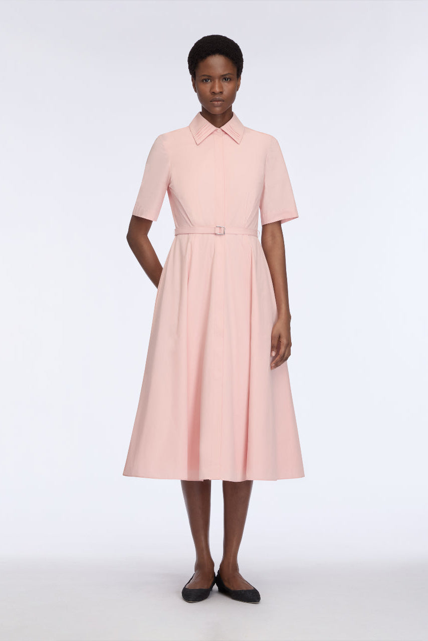 Rubie Dress in Light Pink Cotton Popclan