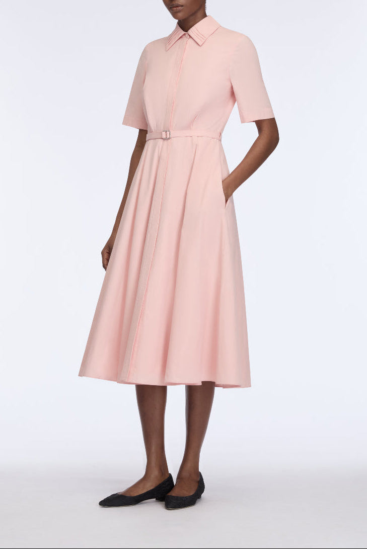 Rubie Dress in Light Pink Cotton Popclan UK 12