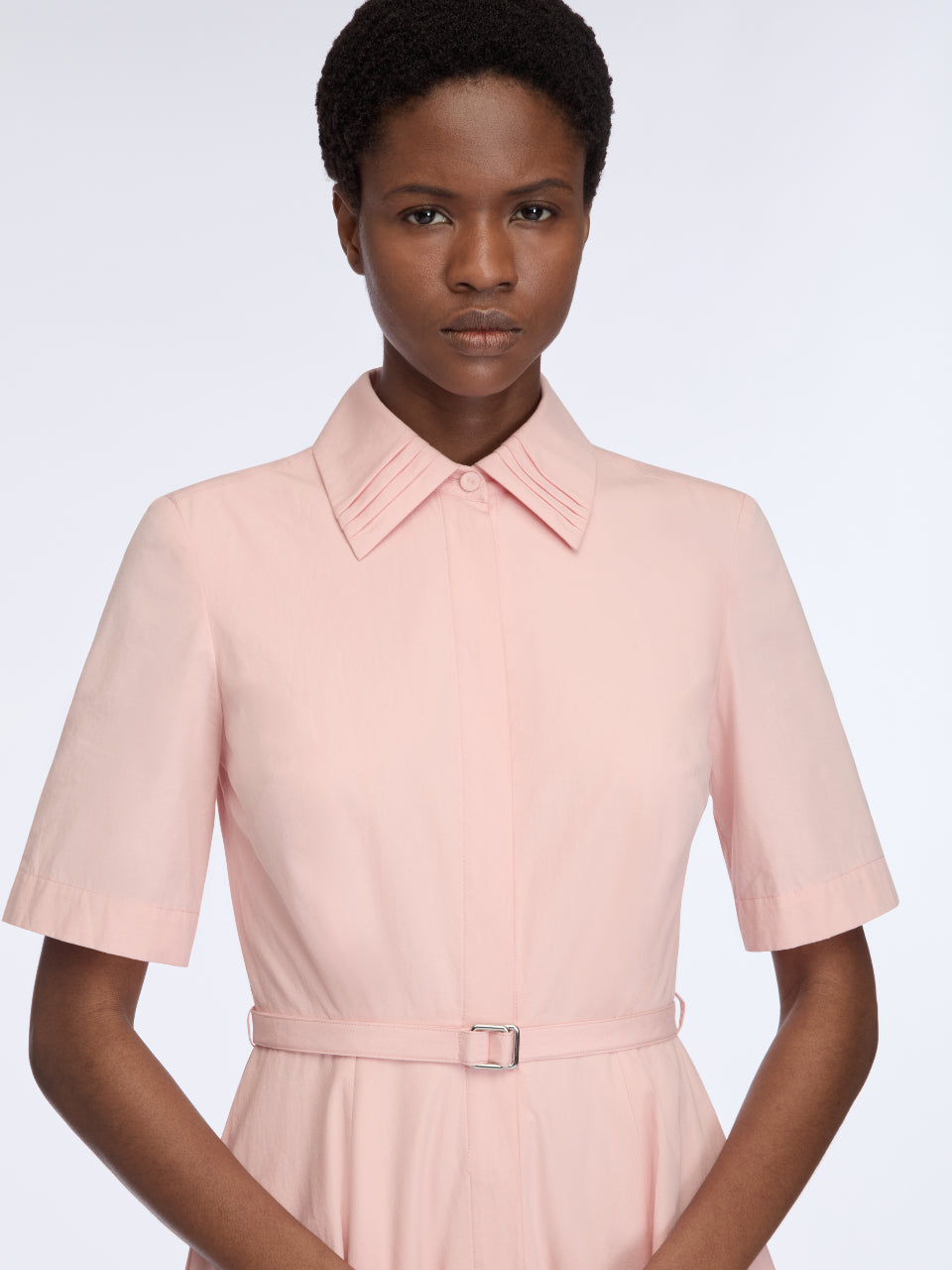 Rubie Dress in Light Pink Cotton Popclan