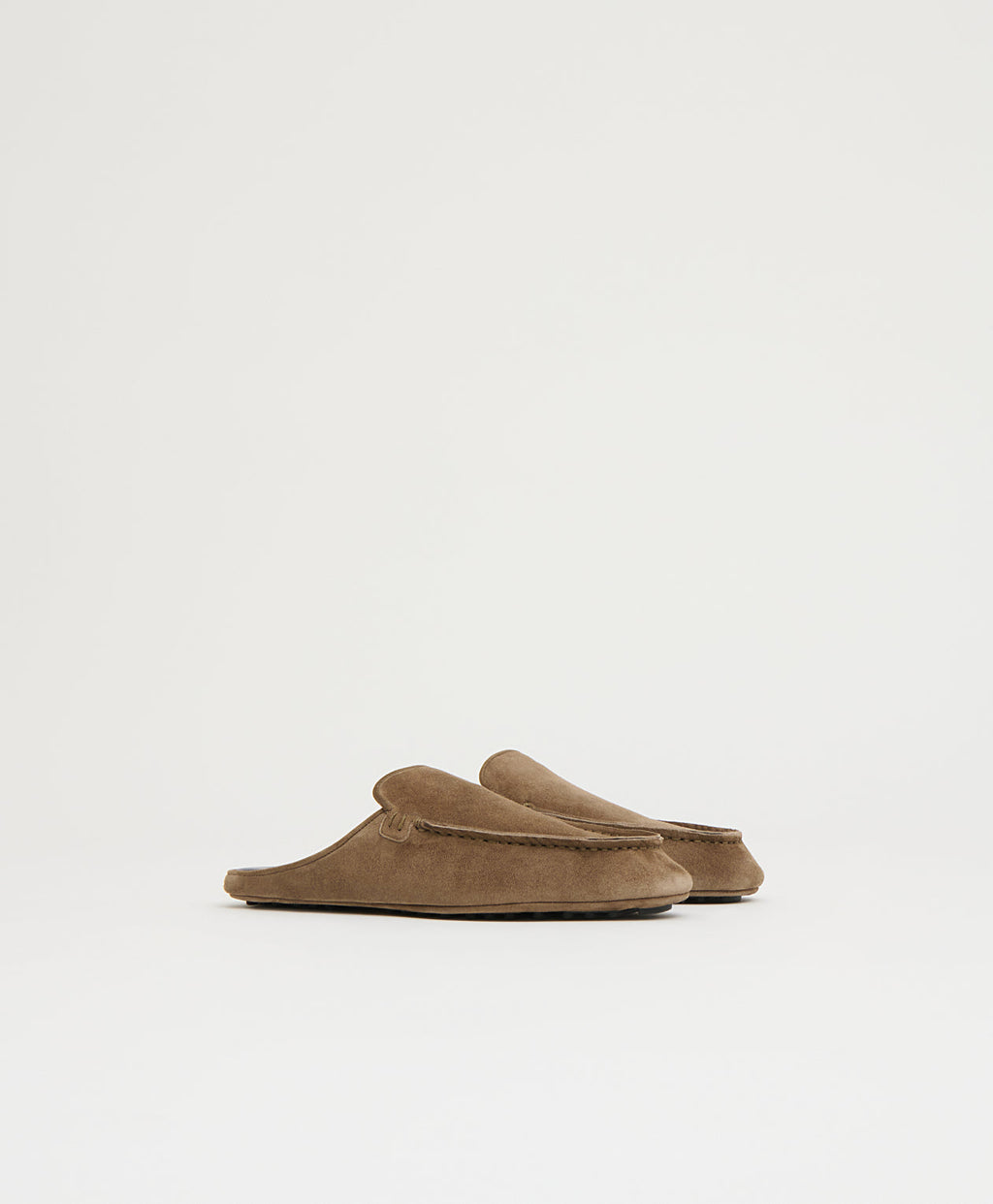 Moccasin Mule in Anise Suede