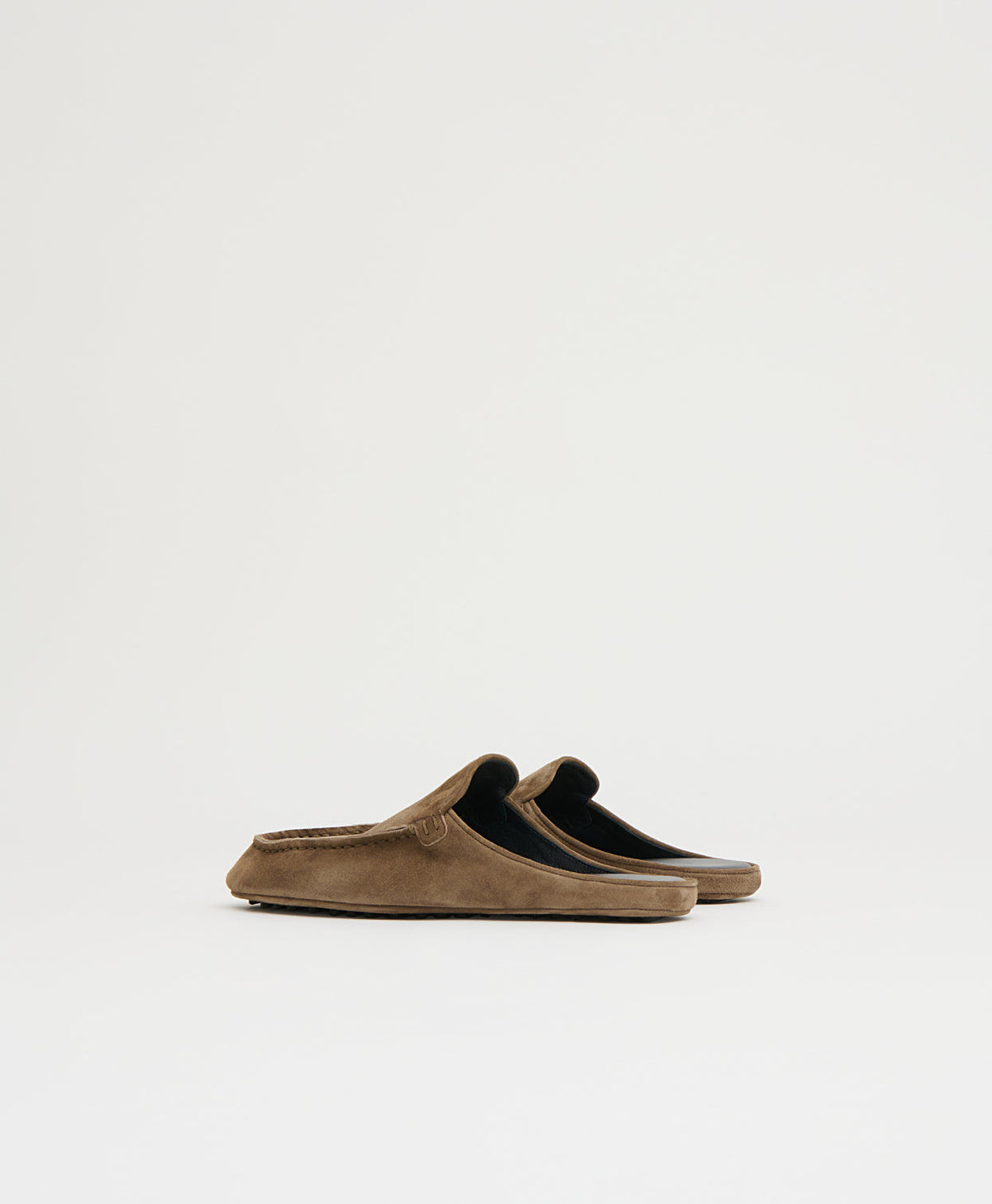 Moccasin Mule in Anise Suede