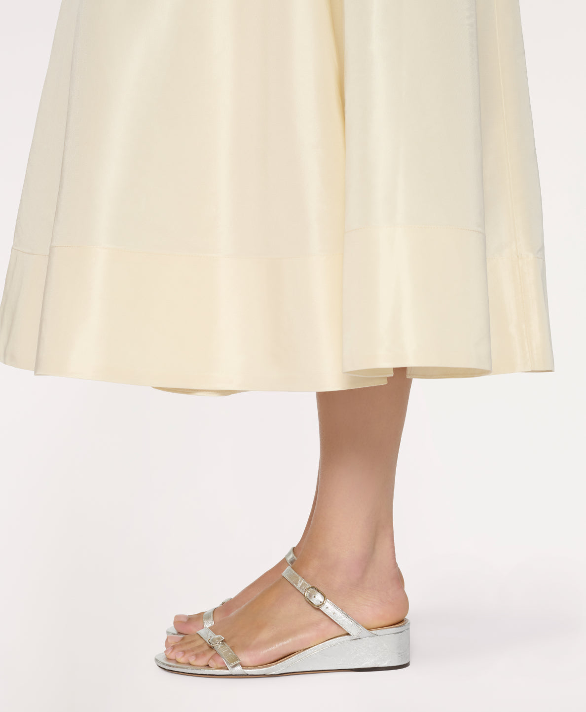 Zeppa Sandal in Crinkled Silver