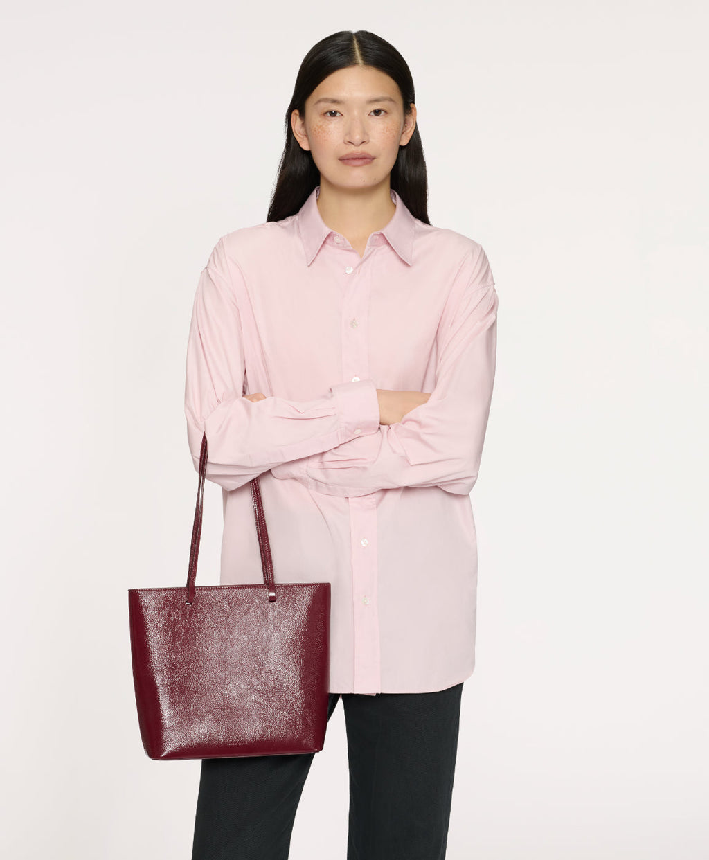 Filo Tote in Claret Naplak