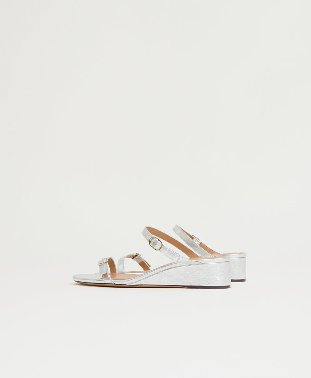 Zeppa Sandal - Crinkled Silver