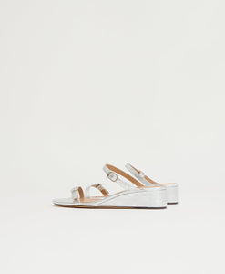 Zeppa Sandal - Crinkled Silver