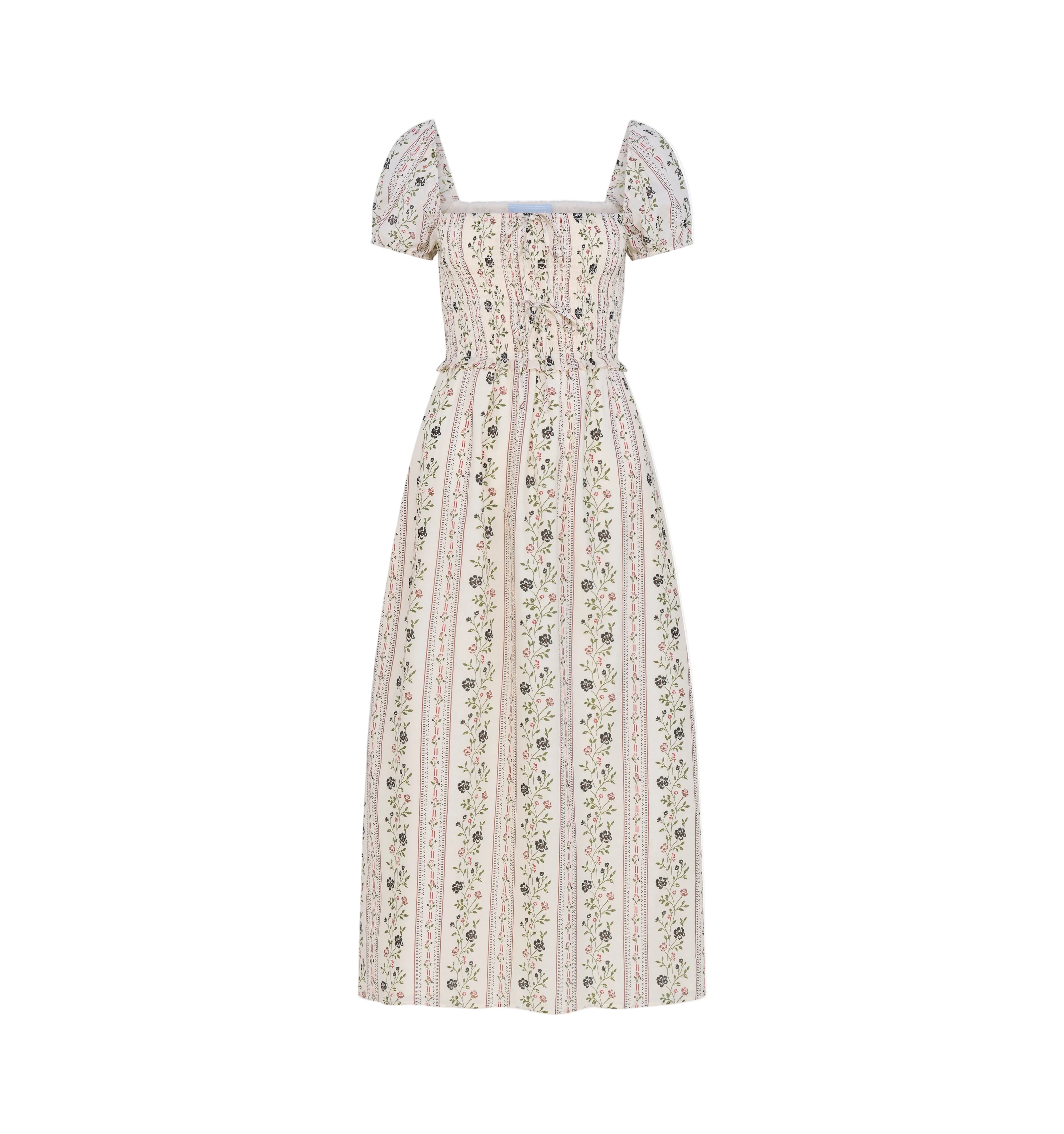 The Aster Nap Dress in Kelmscott Ribbon Stripe