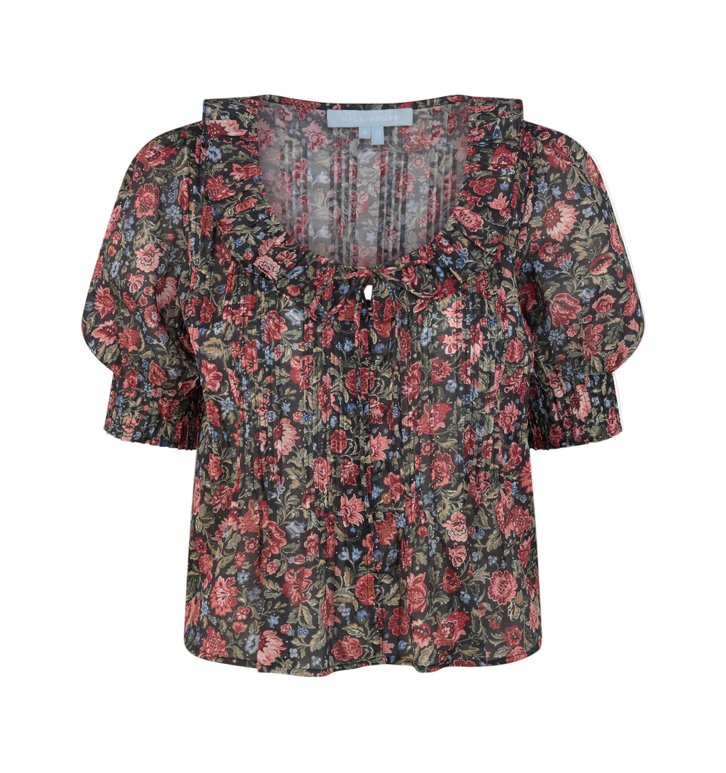The Camri Top in Jacobean Sprig