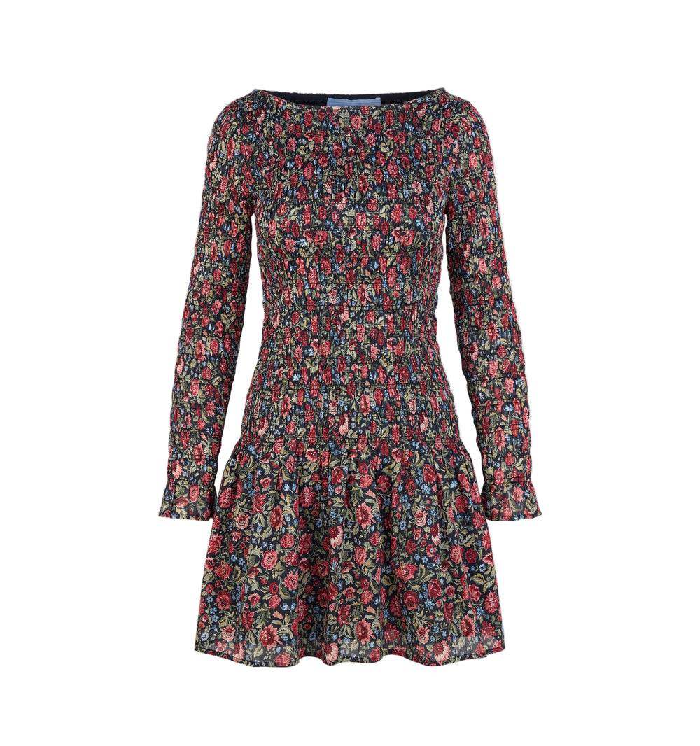 The Dalia Mini Nap Dress in Jacobean Sprig