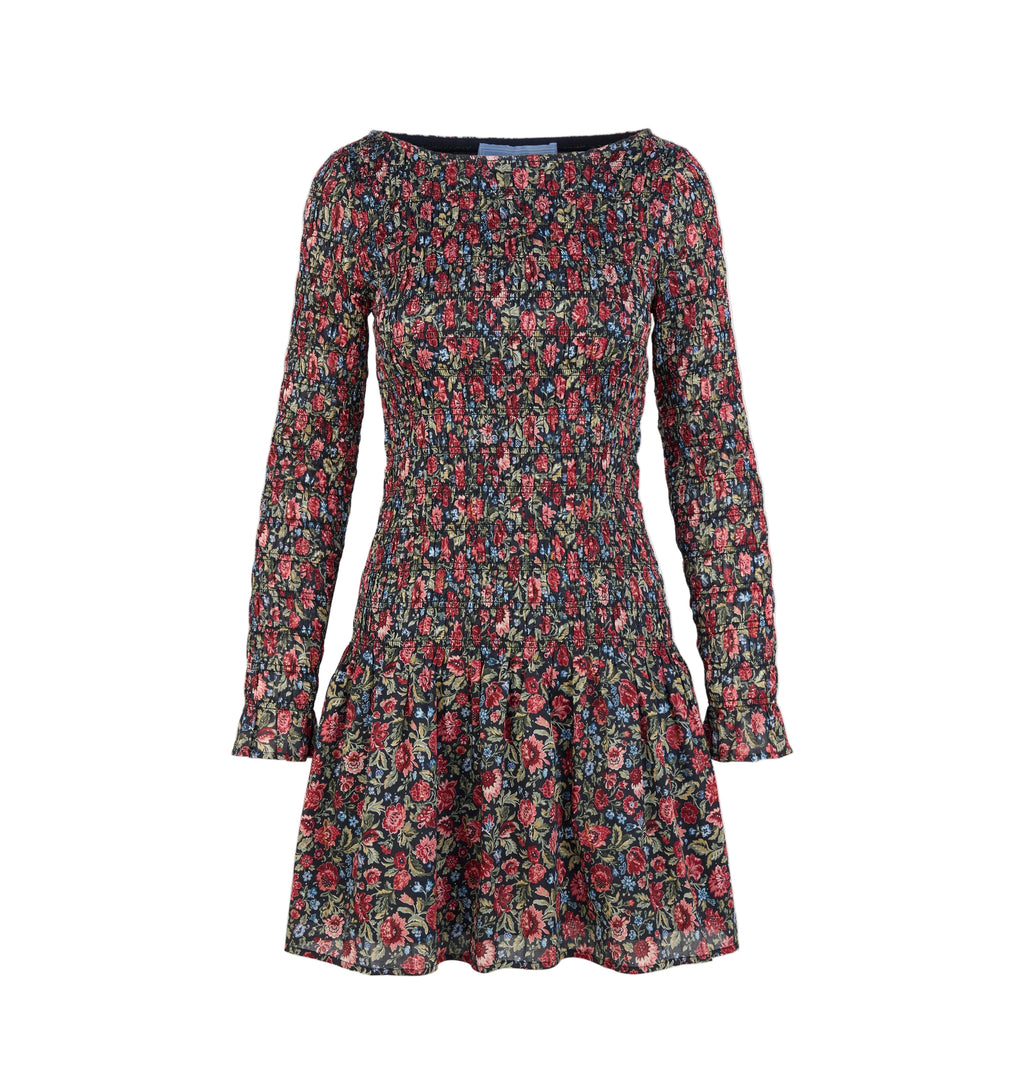 The Dalia Mini Nap Dress in Jacobean Sprig