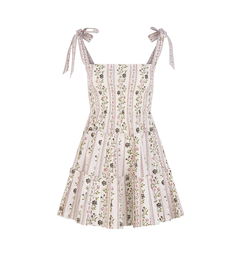 The Ribbon Charlotte Nap Dress in Kelmscott Ribbon Stripe