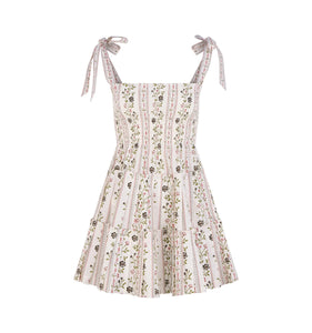 The Ribbon Charlotte Nap Dress in Kelmscott Ribbon Stripe