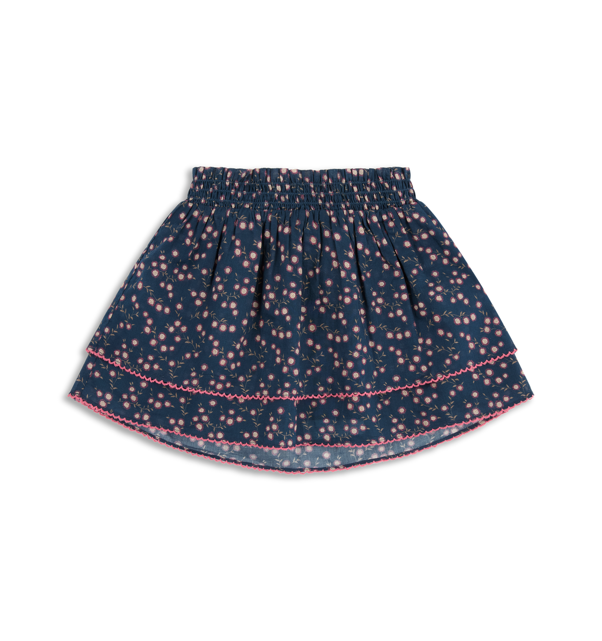The Tiny Annabella Skirt in Daisy Ditsy Toss Navy